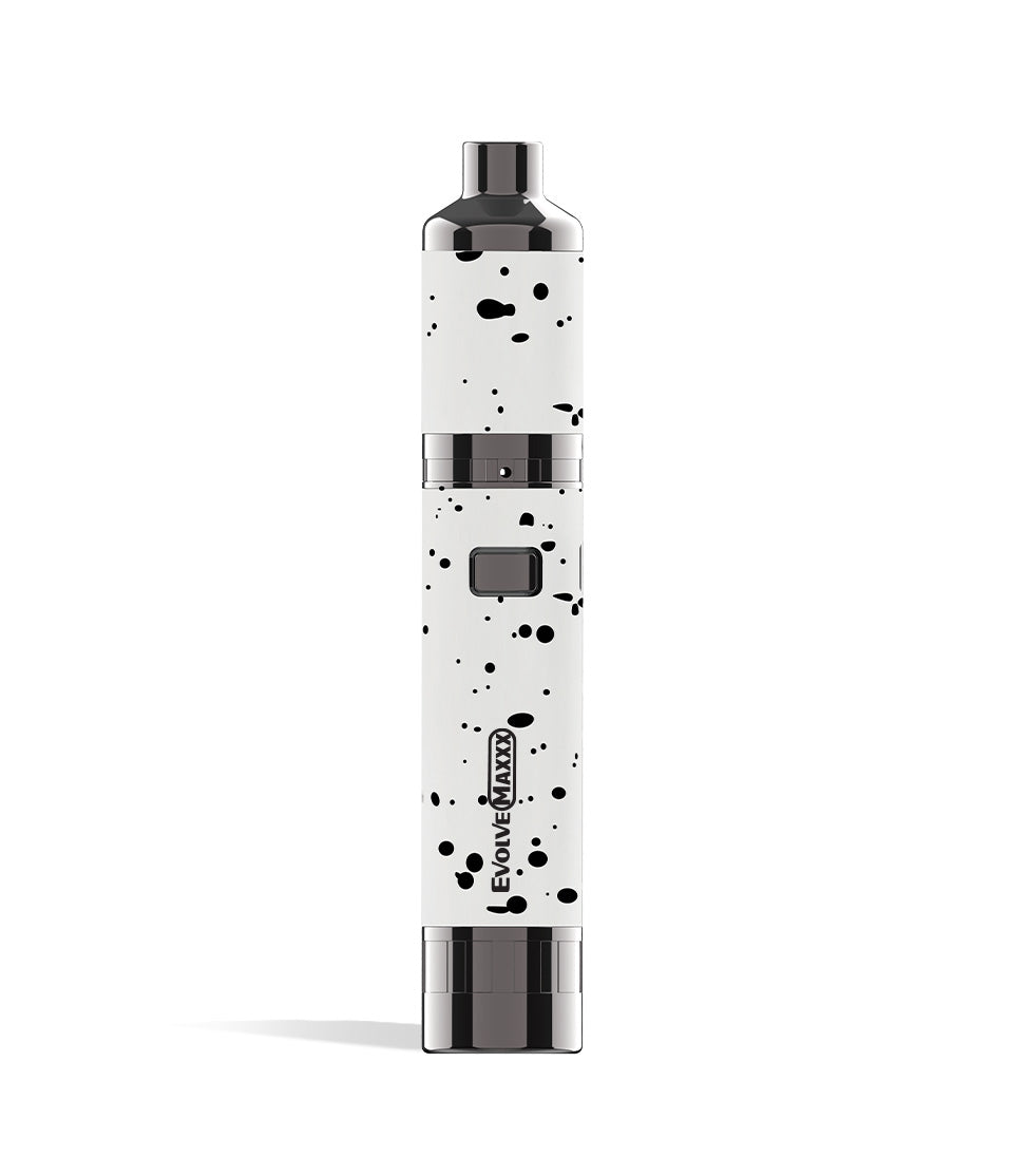 White Black Spatter wax pen Wulf Mods Evolve Maxxx 3 in 1 Kit on white background