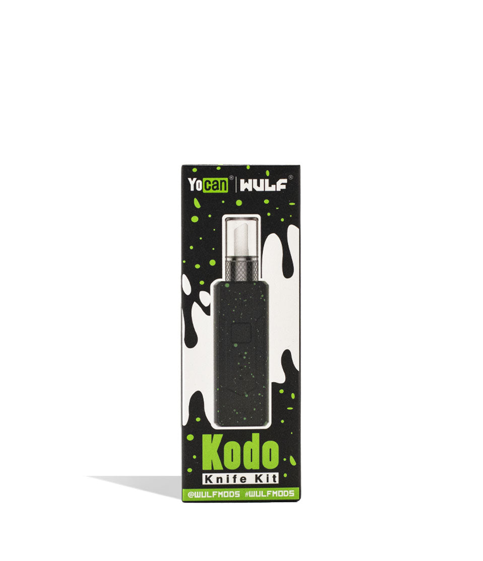 Black Green Spatter packaging Wulf Mods KODO Hot Knife on white background