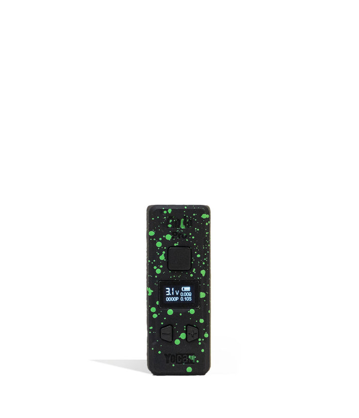 Black Green Spatter Wulf Mods KODO Pro Cartridge Vaporizer on white background