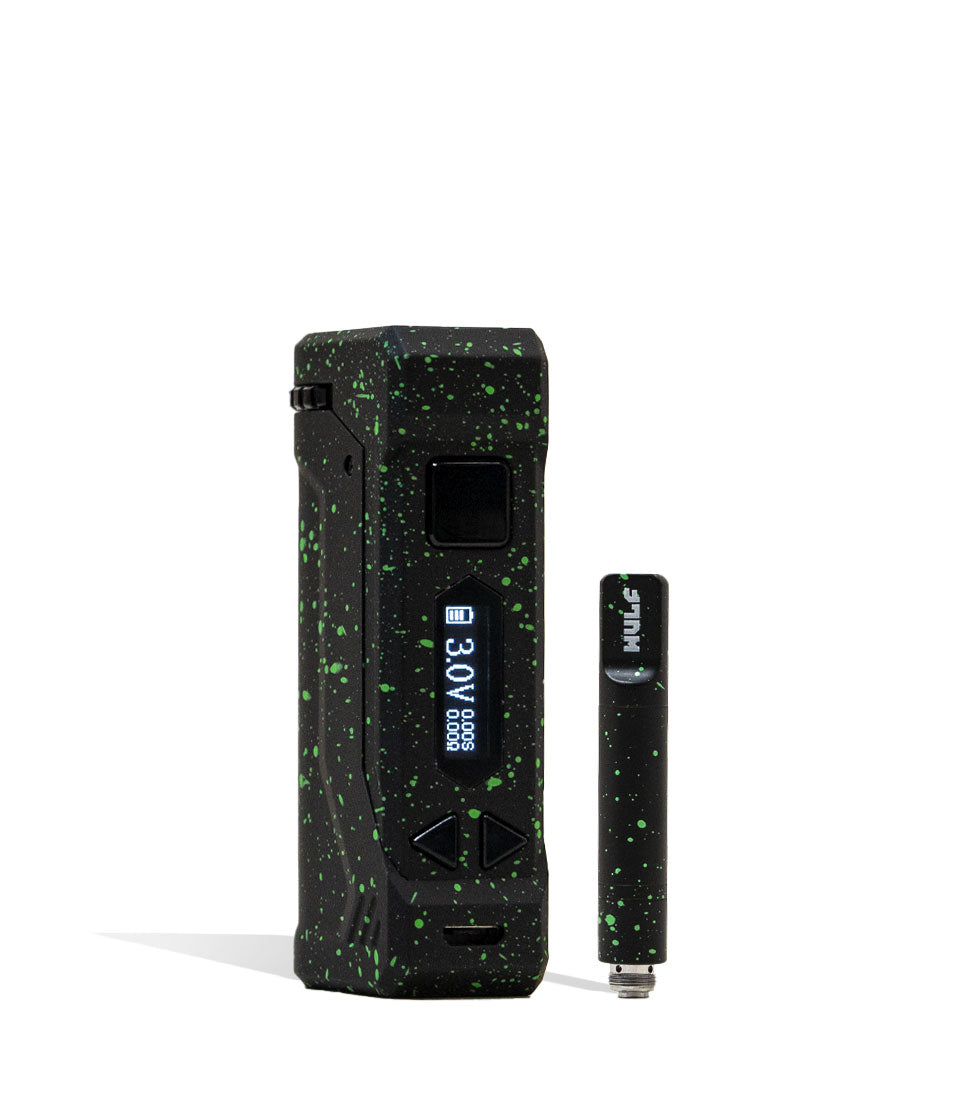 Black Green Spatter apart Wulf Mods UNI Pro Max Concentrate Kit on white background