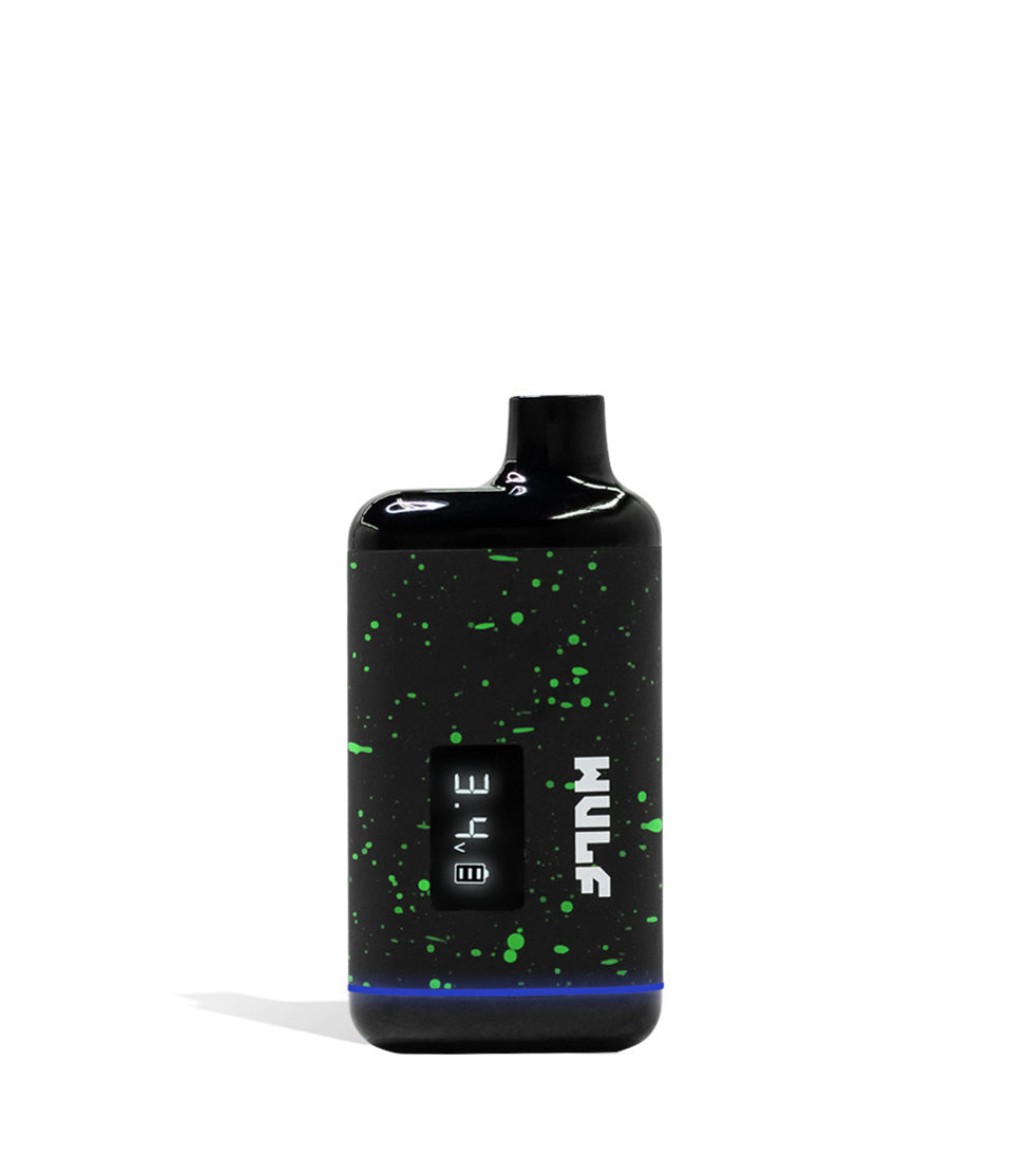 Black-Green Spatter Wulf Recon Cartridge Vaporizer on white background