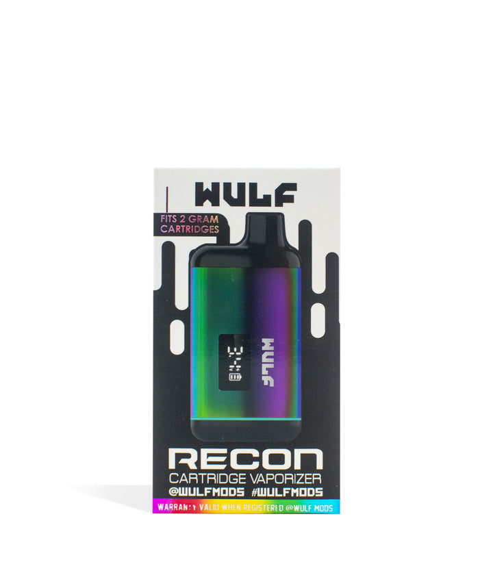 Full Color Packaging Wulf Recon Cartridge Vaporizer on white background