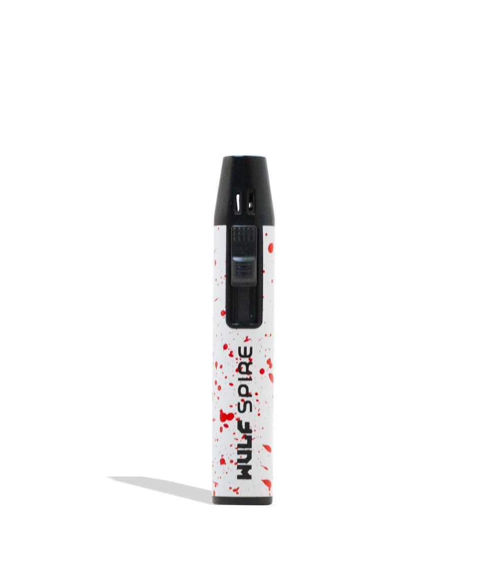 Wulf Mods Spire Pen Torch white red spatter on white background